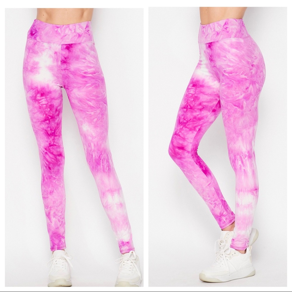 High waist tie dye brushed leggings - Picture 1 of 2
